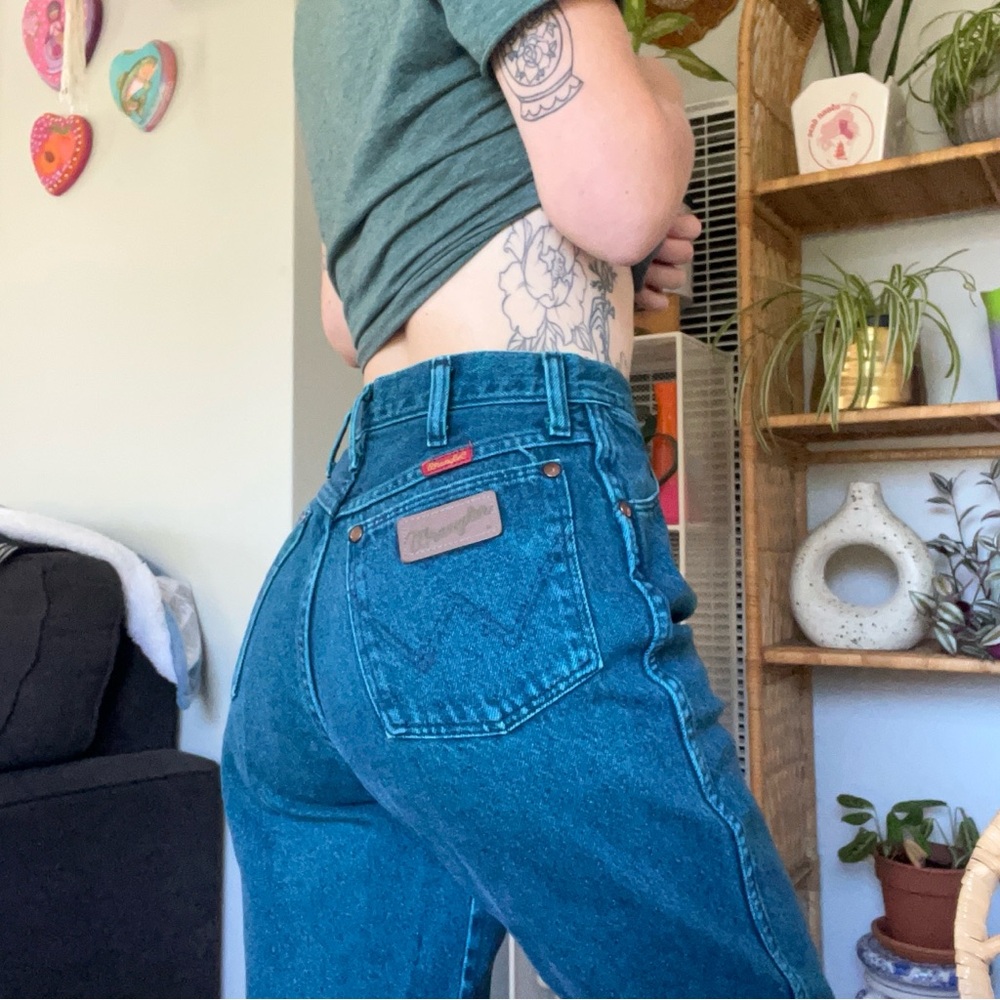 Deadstock Vintage Turquoise Wrangler Jeans